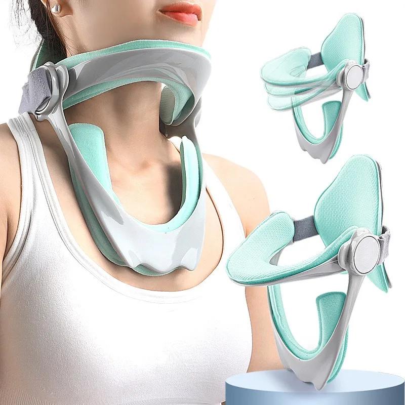 Adjustable Cervical Traction Device Posture Corrector Cervical Collar Neck Braces Support Stretcher Spine Protector