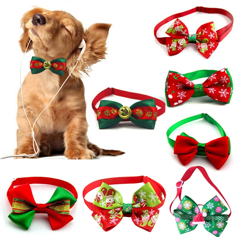 Adjustable Christmas Dog Bow Tie Adjustable Christmas Dog Bow Tie