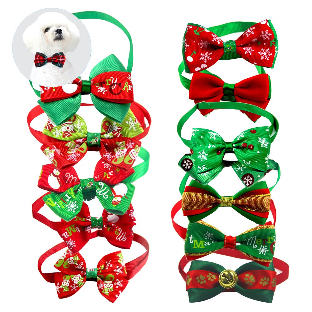 Adjustable Christmas Dog Bow Tie Adjustable Christmas Dog Bow Tie