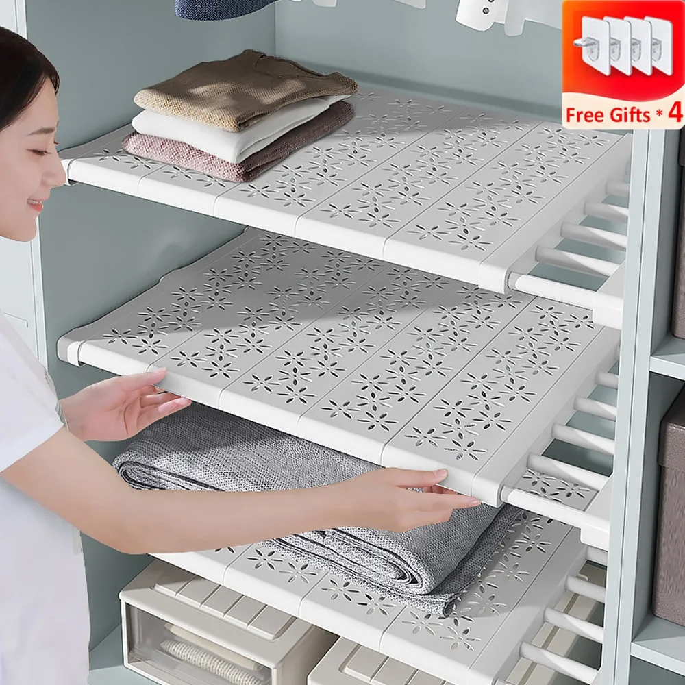 Adjustable Closet Organizer Kitchen Storage Shelves Space Saving Wardrobe Wall Mounted Rack Home Appliance Cabinet Adjustable Closet Organizer Kitchen Storage Shelves Space Saving Wardrobe Wall Mounted Rack Home Appliance Cabinet