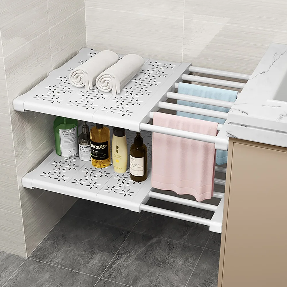 Adjustable Closet Organizer Kitchen Storage Shelves Space Saving Wardrobe Wall Mounted Rack Home Appliance Cabinet Adjustable Closet Organizer Kitchen Storage Shelves Space Saving Wardrobe Wall Mounted Rack Home Appliance Cabinet