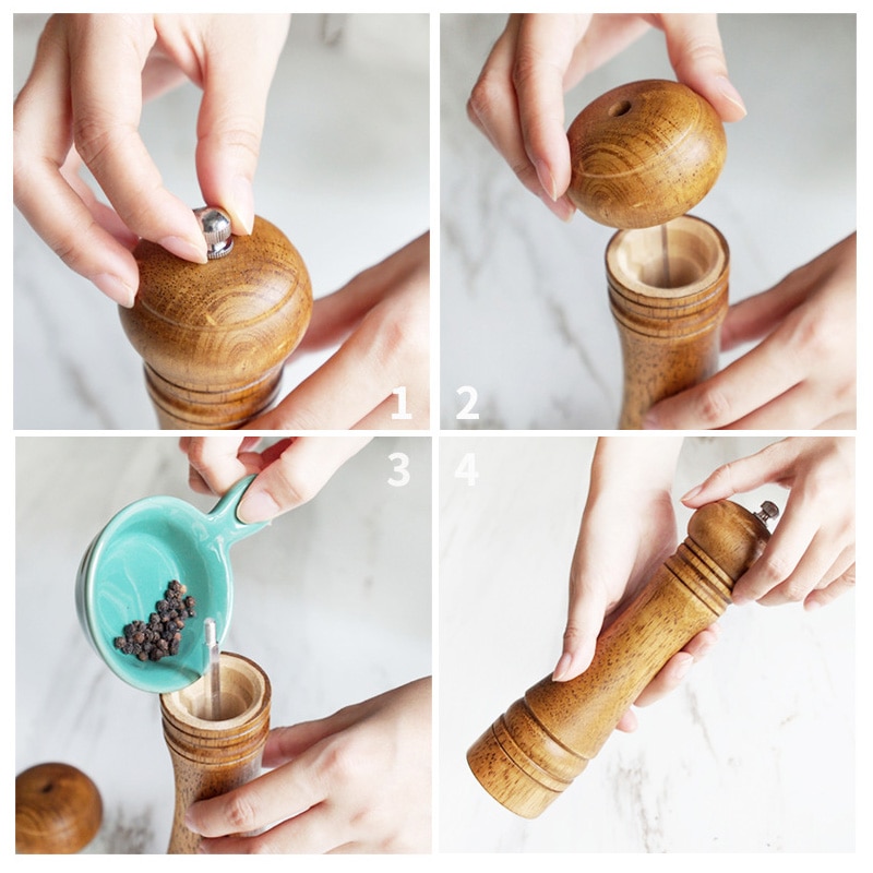 Adjustable Core Ceramic Salt and Pepper Grinder (3 pcs) Adjustable Core Ceramic Salt and Pepper Grinder (3 pcs)