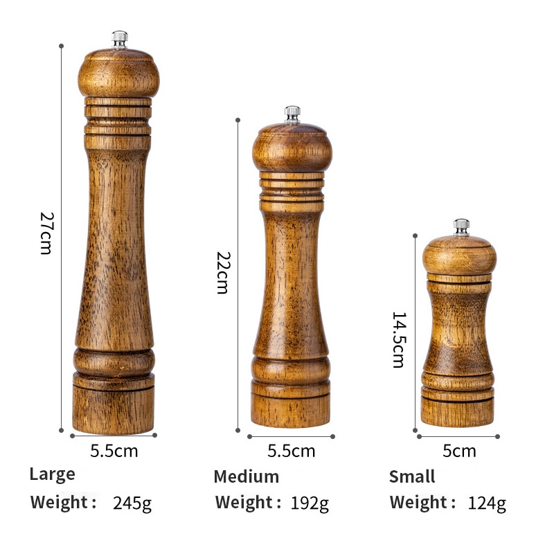 Adjustable Core Ceramic Salt and Pepper Grinder (3 pcs) Adjustable Core Ceramic Salt and Pepper Grinder (3 pcs)