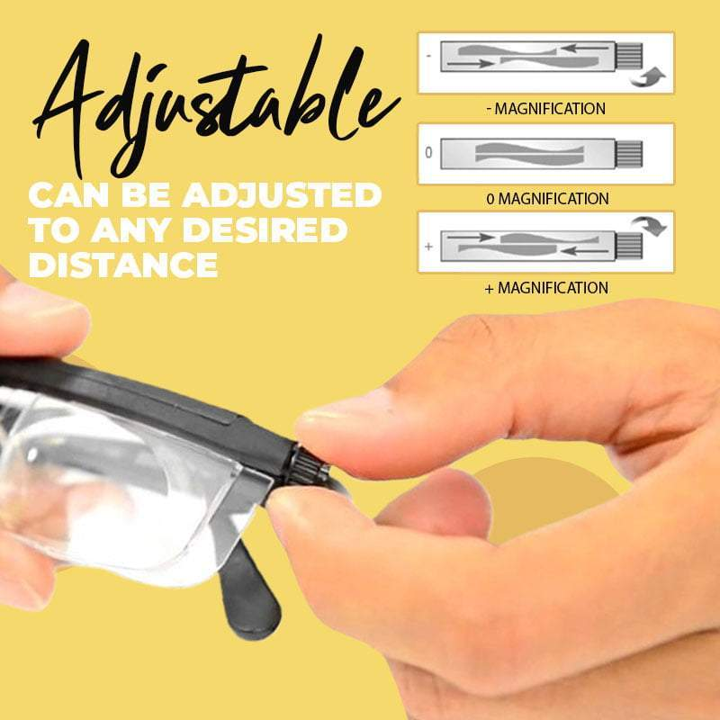 Adjustable Diopters Reading Glasses -3 To +6 Strength Myopia Glasses Reading Glasses TR90 Adjustable Focal Length