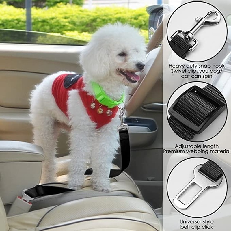 Adjustable Dog Car Leash Seat Belt Adjustable Dog Car Leash Seat Belt