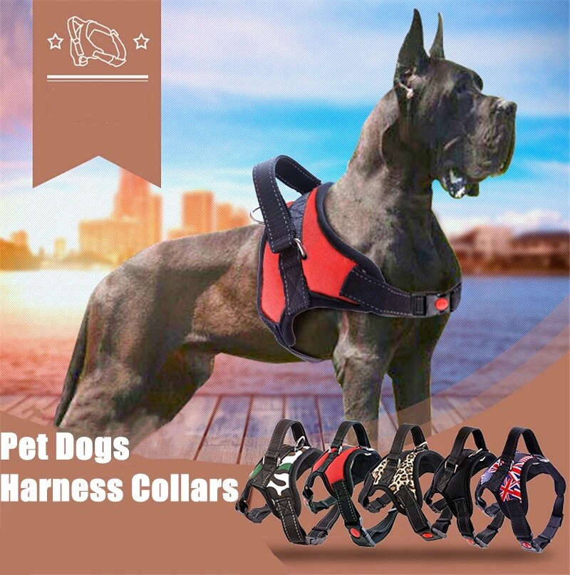 Adjustable Dog Harness Durable Reflective Pet Dog Harness For Dogs Pet Walking Harness For Small Medium Large Pets Adjustable Dog Harness Durable Reflective Pet Dog Harness For Dogs Pet Walking Harness For Small Medium Large Pets