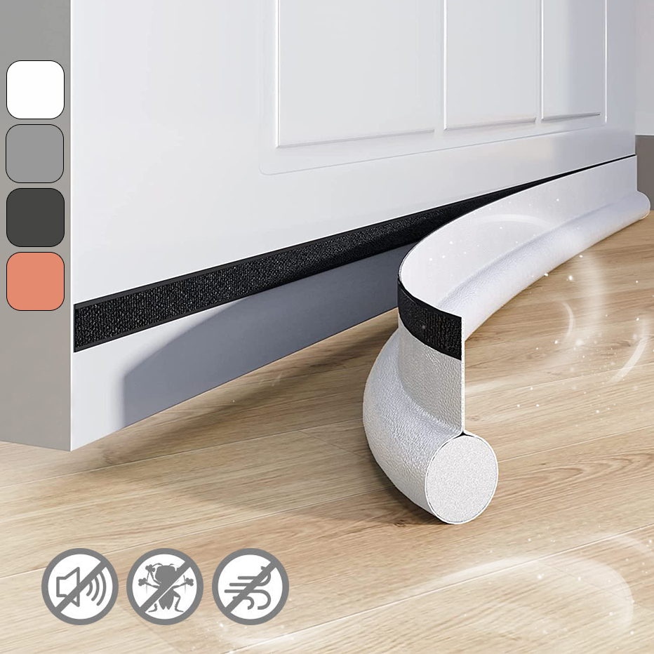 Adjustable Door Bottom Seal Strip Weatherstrip Under Door Draft Stopper Anti-Cold One Side Gap Blocker Foam Weather Adjustable Door Bottom Seal Strip Weatherstrip Under Door Draft Stopper Anti-Cold One Side Gap Blocker Foam Weather