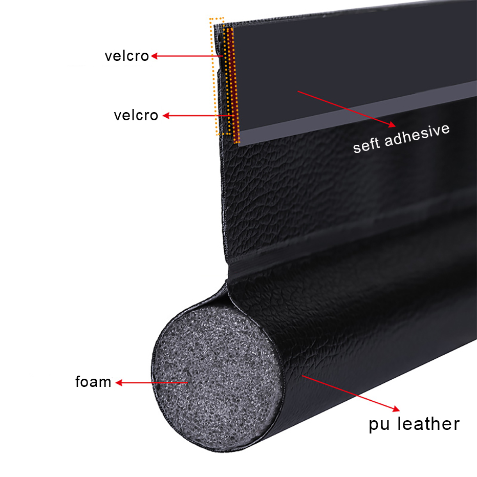 Adjustable Door Bottom Seal Strip Weatherstrip Under Door Draft Stopper Anti-Cold One Side Gap Blocker Foam Weather Adjustable Door Bottom Seal Strip Weatherstrip Under Door Draft Stopper Anti-Cold One Side Gap Blocker Foam Weather