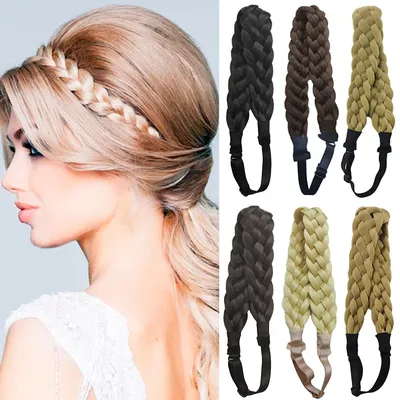 Adjustable Fake Braided Hair Headband Adjustable Fake Braided Hair Headband