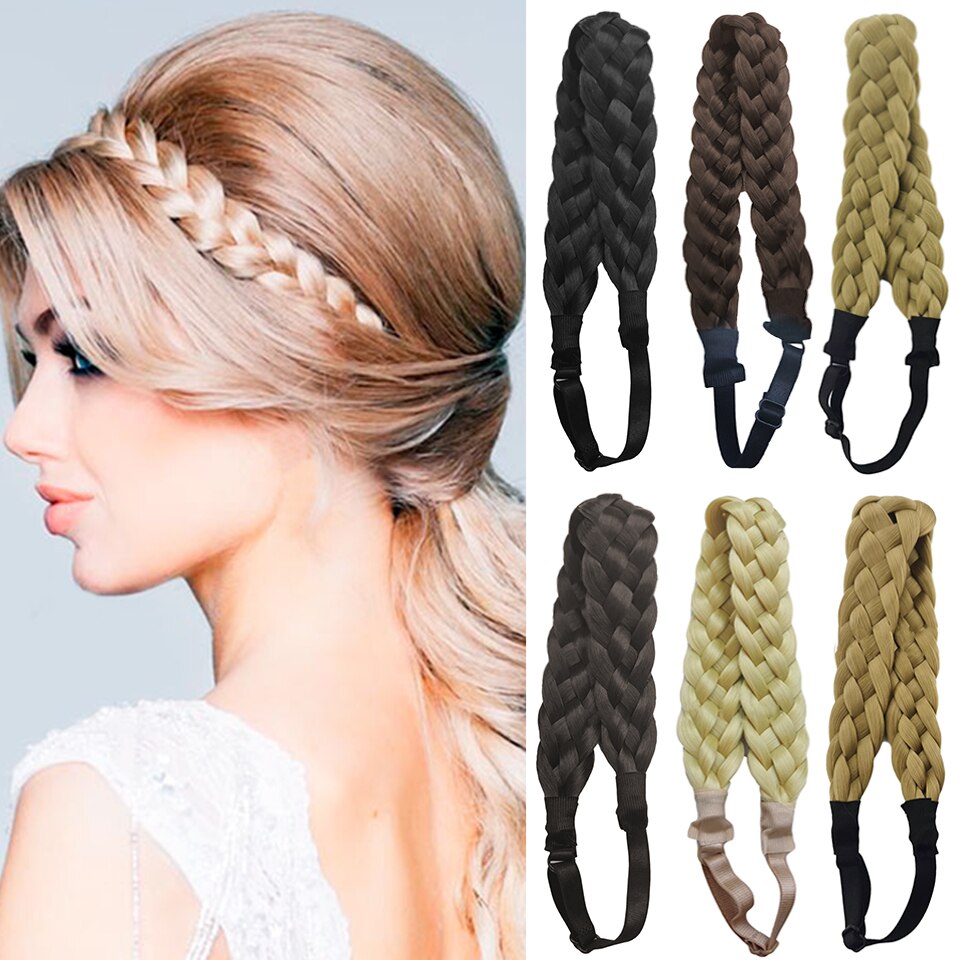 Adjustable Fake Braided Hair Headband Adjustable Fake Braided Hair Headband