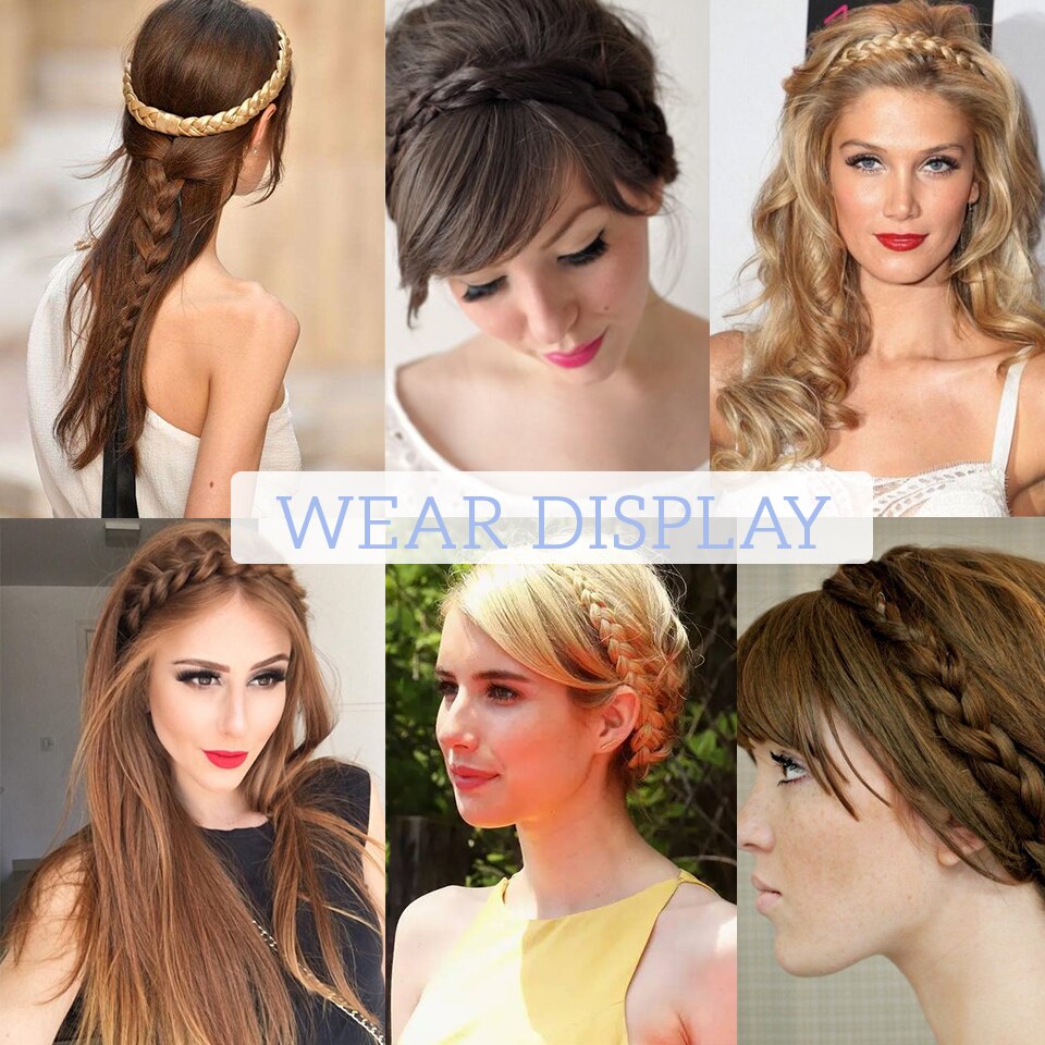 Adjustable Fake Braided Hair Headband Adjustable Fake Braided Hair Headband