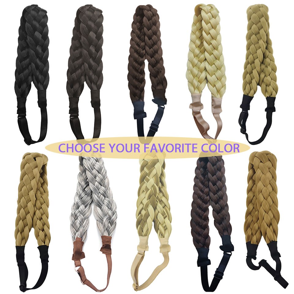 Adjustable Fake Braided Hair Headband Adjustable Fake Braided Hair Headband