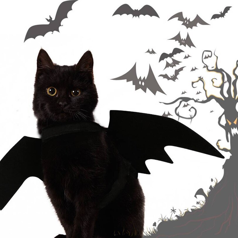 Adjustable Felt Bat Wings Cat Costume