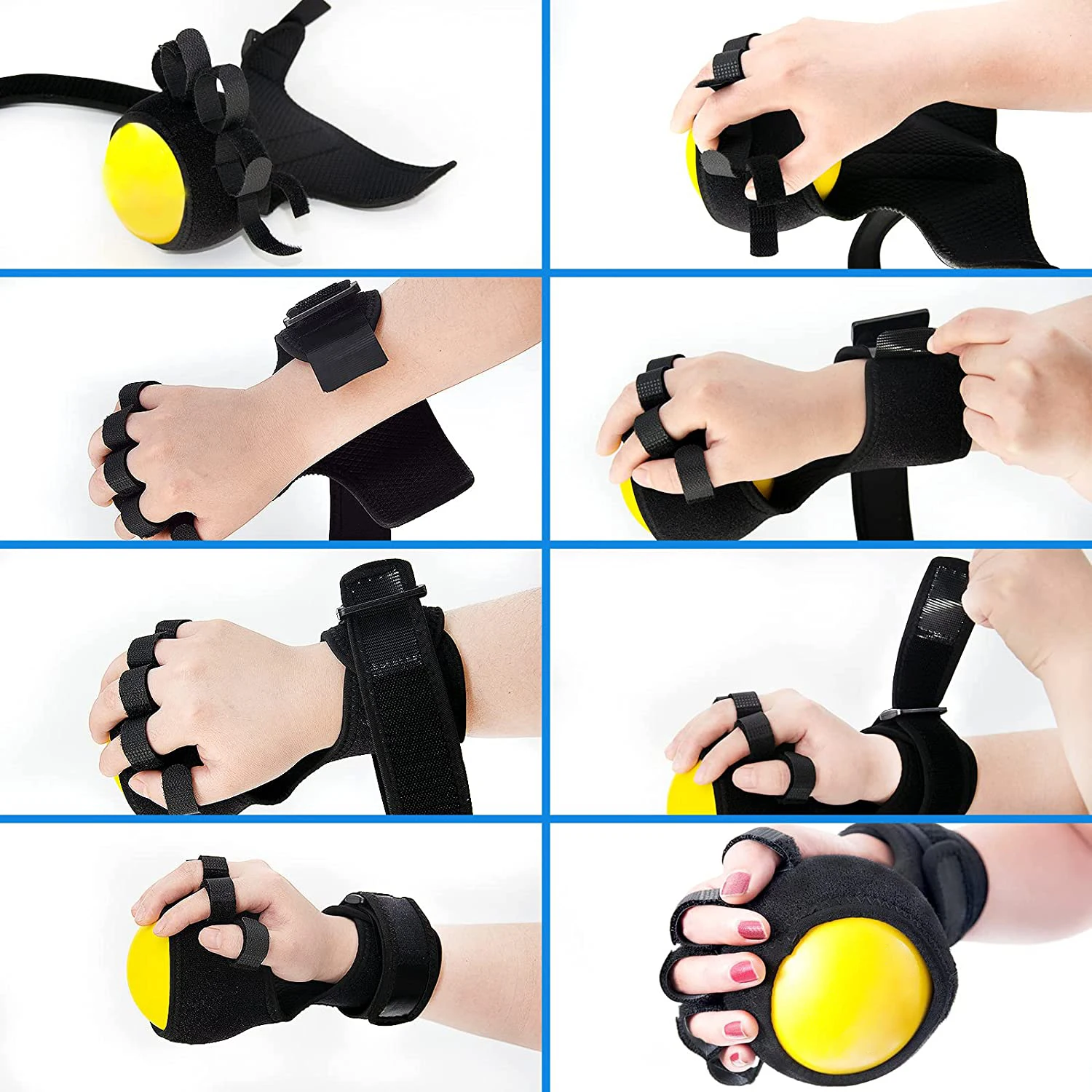 Adjustable Finger Gripper Power Training Ball-Hand Grip Ball Exercise Hemiplegia Strength RehabilitationTool Medical Adjustable Finger Gripper Power Training Ball-Hand Grip Ball Exercise Hemiplegia Strength RehabilitationTool Medical