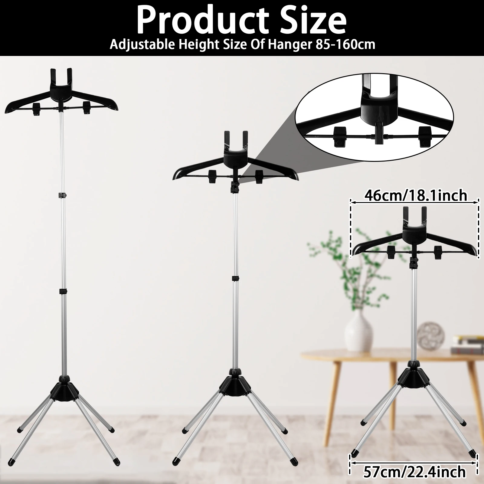 Adjustable Garment Hanger for Steaming Adjustable Garment Hanger for Steaming