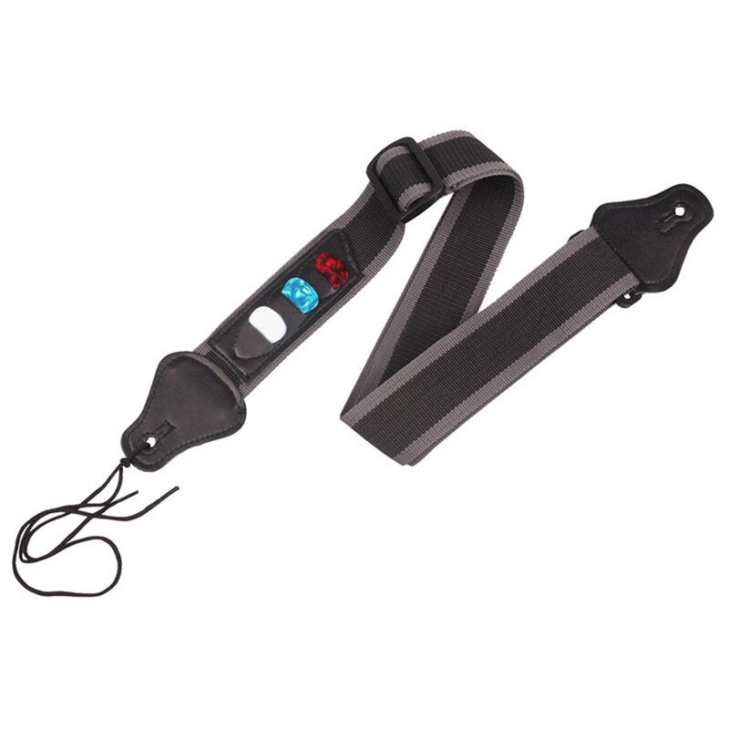 Adjustable Guitar Strap with Pick Holder Adjustable Guitar Strap with Pick Holder