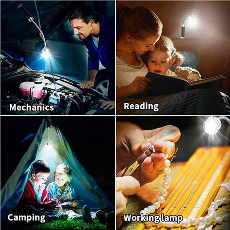 Adjustable Head Magnetic Grill Light (2pcs)