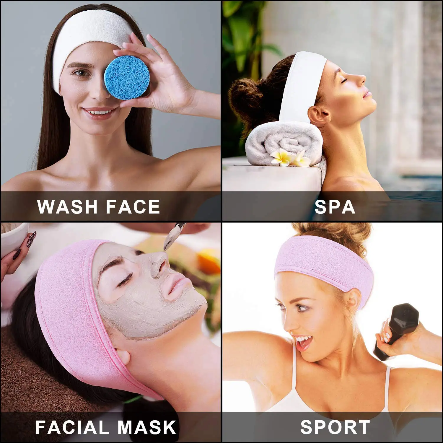 Adjustable Headband for Washing Face Adjustable Headband for Washing Face