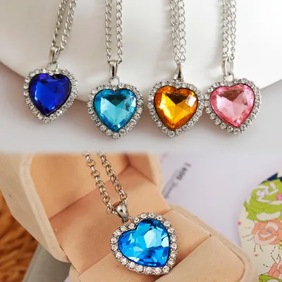 Adjustable Heart Crystal Necklace Adjustable Heart Crystal Necklace
