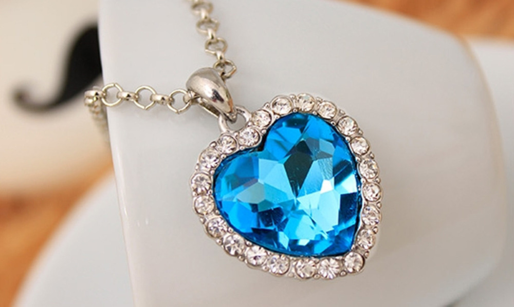 Adjustable Heart Crystal Necklace Adjustable Heart Crystal Necklace