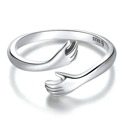 Adjustable Hugging Hands Ring Adjustable Hugging Hands Ring