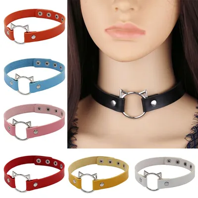 Adjustable Leather Collar Necklace Adjustable Leather Collar Necklace