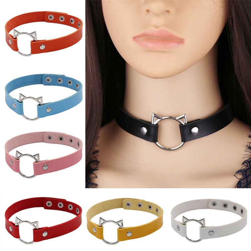 Adjustable Leather Collar Necklace Adjustable Leather Collar Necklace