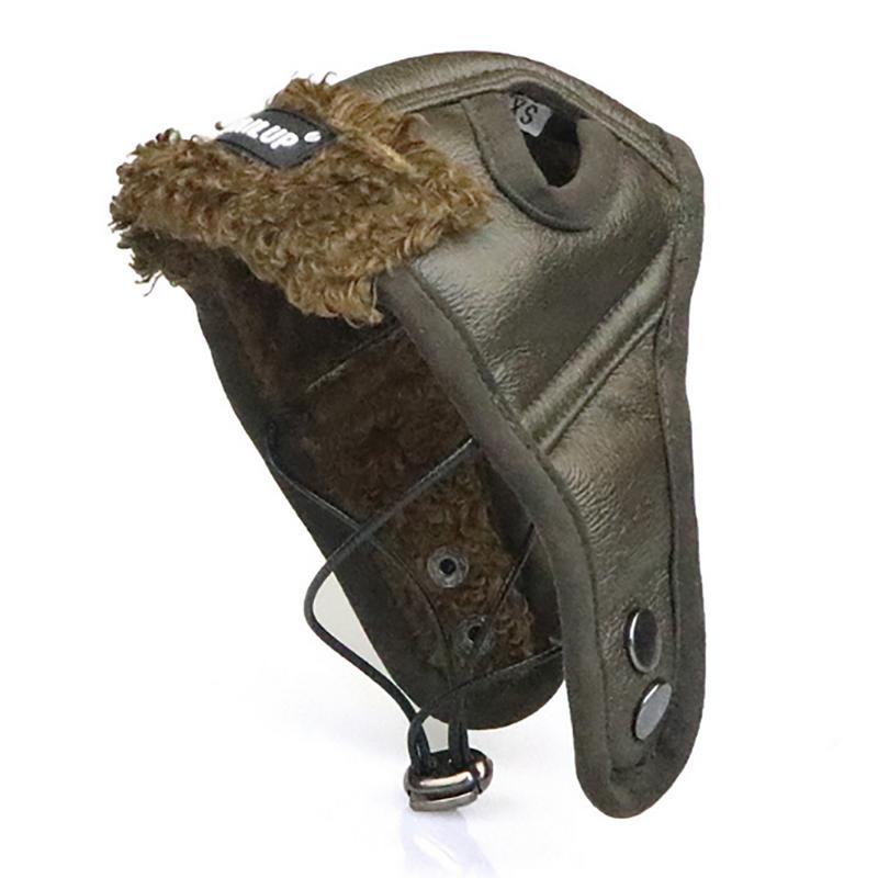 Adjustable Leather Dog Aviator Hat Adjustable Leather Dog Aviator Hat