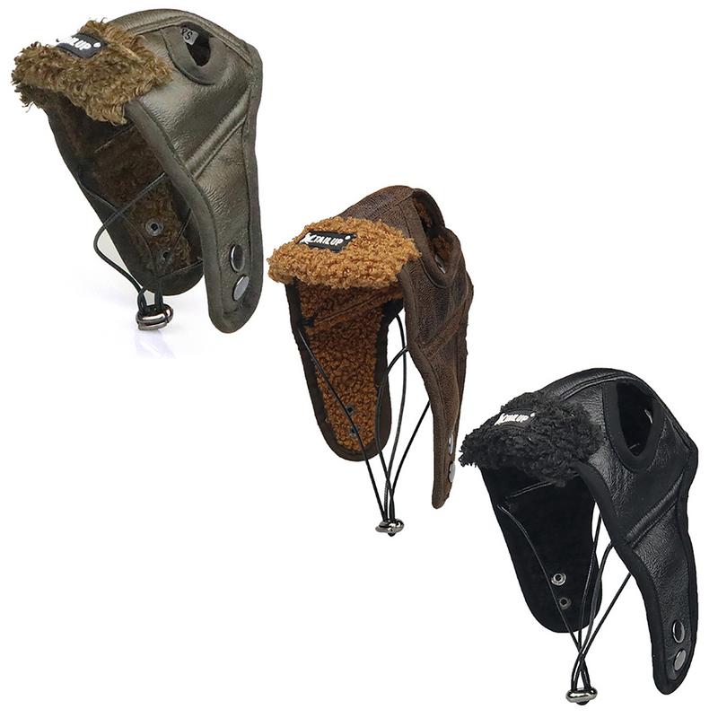 Adjustable Leather Dog Aviator Hat Adjustable Leather Dog Aviator Hat