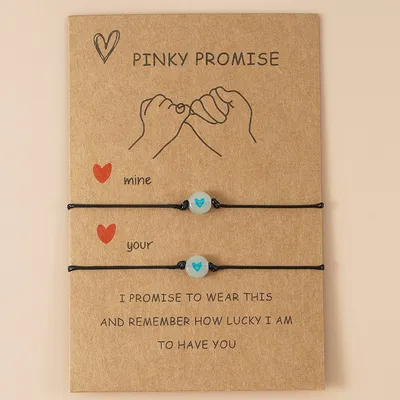 Adjustable Luminous Pinky Promise Bracelets Adjustable Luminous Pinky Promise Bracelets