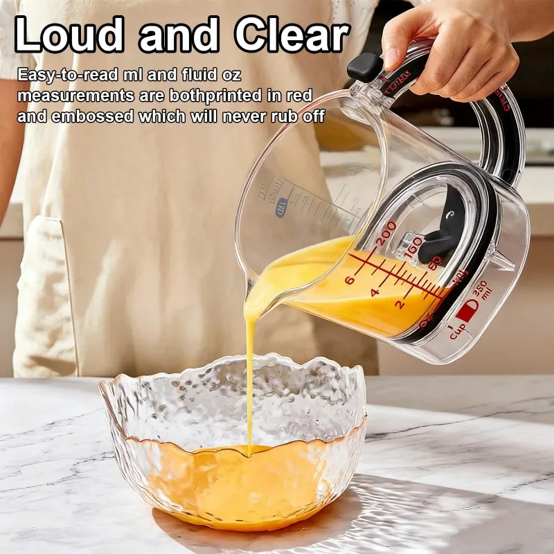 Adjustable Measuring Cup Multi-Functional Measuring Cup with Scraper-Style Seal Base Measurings Cube Cups for Cooking Adjustable Measuring Cup Multi-Functional Measuring Cup with Scraper-Style Seal Base Measurings Cube Cups for Cooking