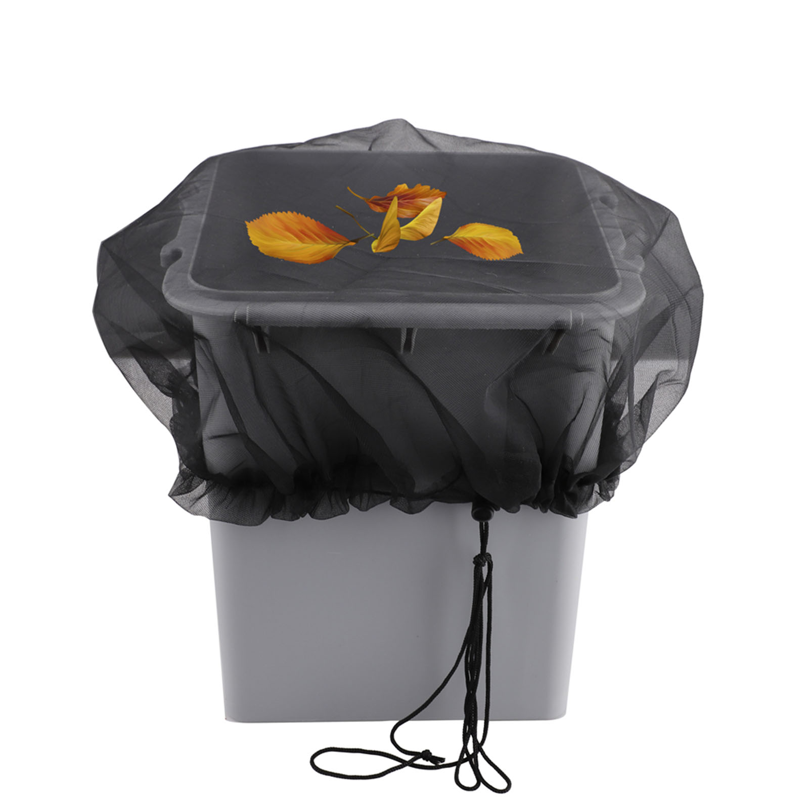 Adjustable Mesh Rain Barrel Cover Adjustable Mesh Rain Barrel Cover