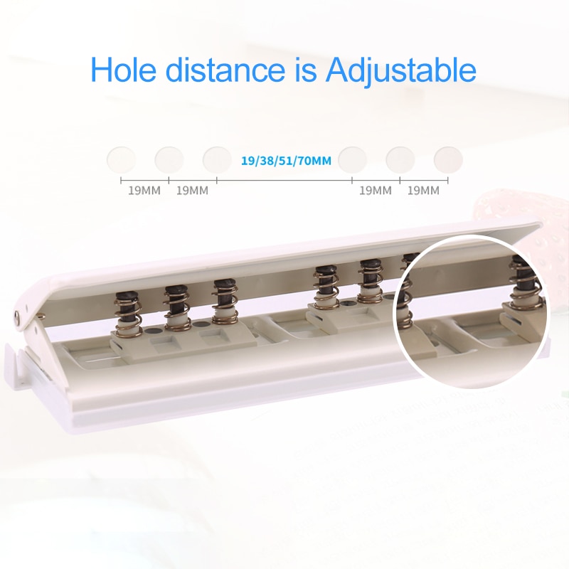 Adjustable Metal 6 Holes Puncher