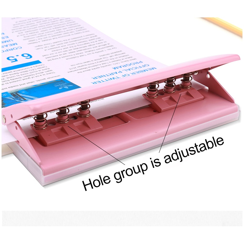 Adjustable Metal 6 Holes Puncher