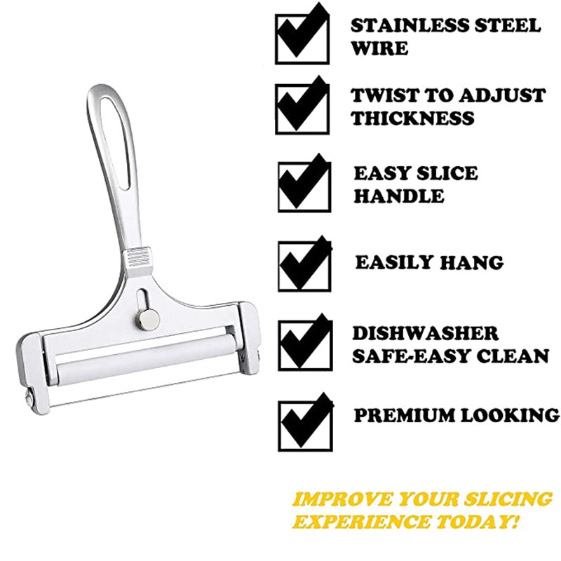 Adjustable Metal Cheese Slicer Tool