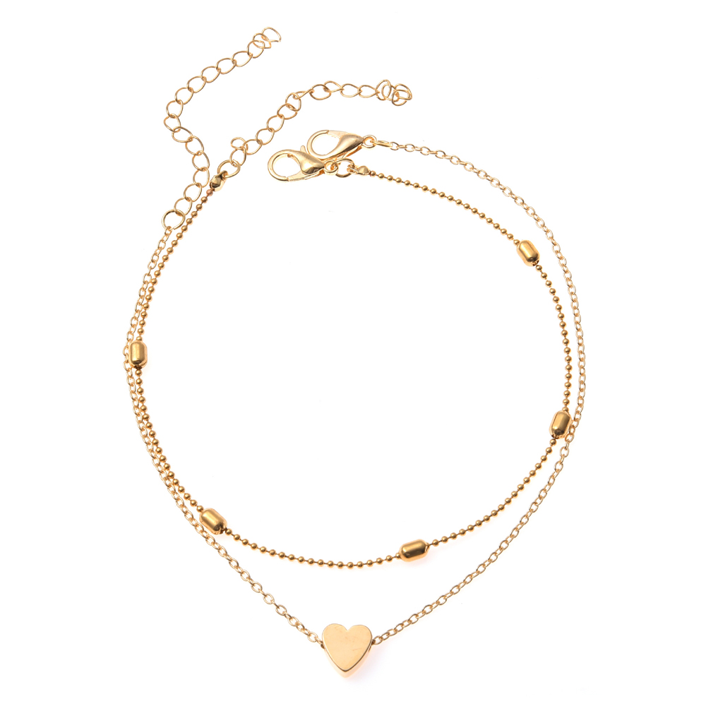 Adjustable Metal Heart Ankle Bracelet Adjustable Metal Heart Ankle Bracelet