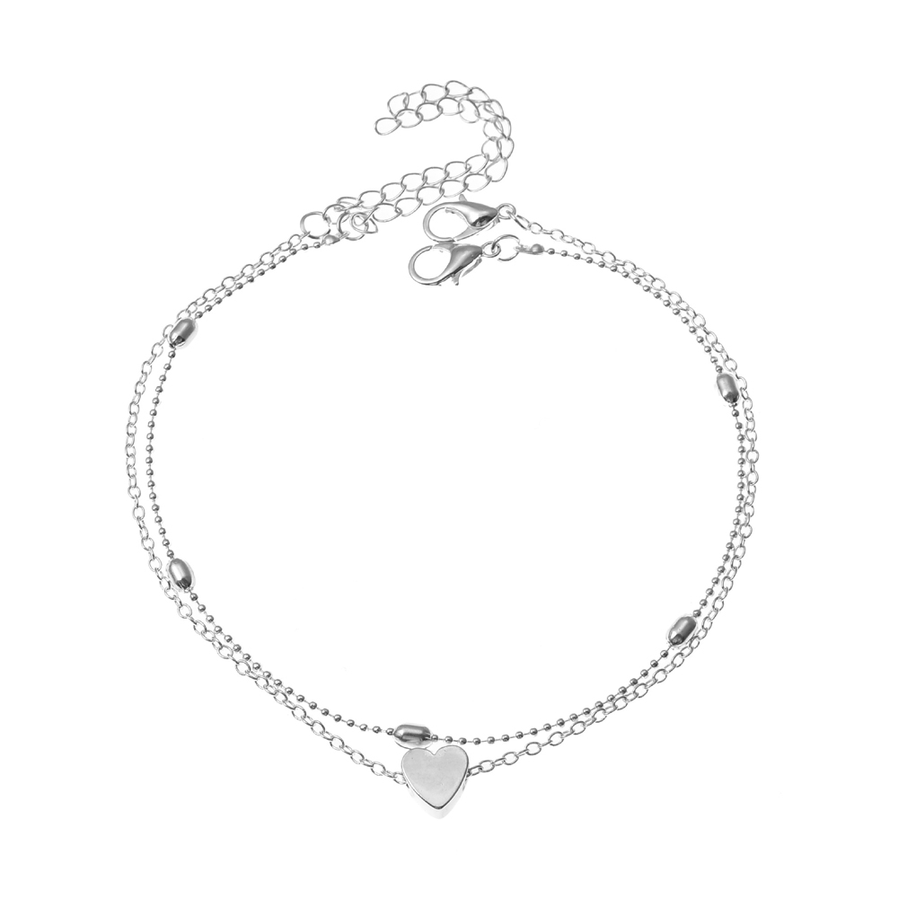 Adjustable Metal Heart Ankle Bracelet Adjustable Metal Heart Ankle Bracelet