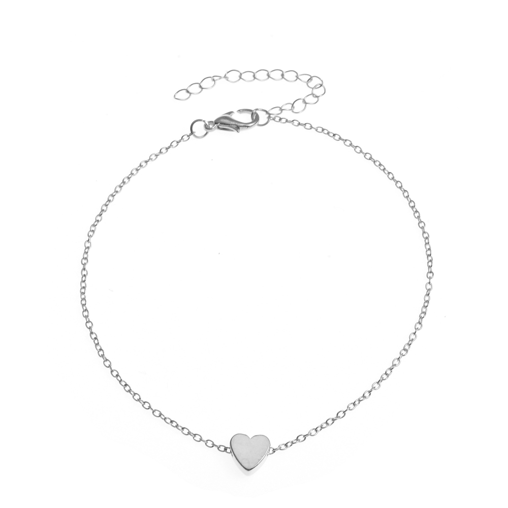 Adjustable Metal Heart Ankle Bracelet Adjustable Metal Heart Ankle Bracelet