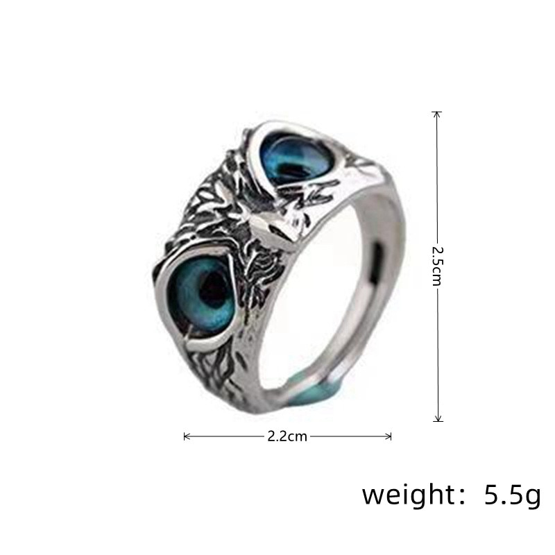 Adjustable Metal Owl Eyes Ring Adjustable Metal Owl Eyes Ring
