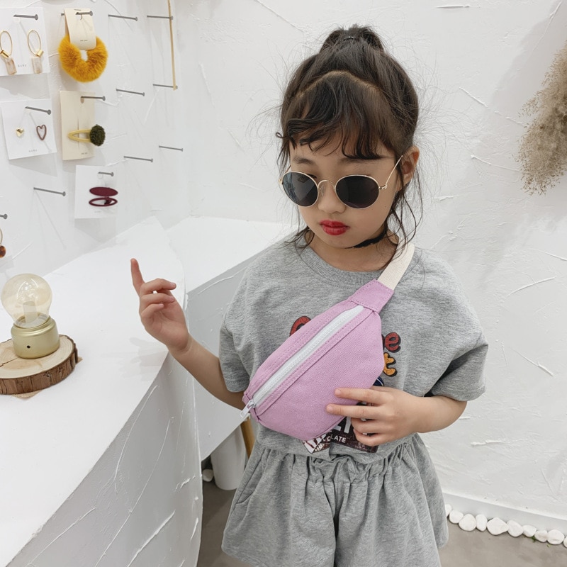 Adjustable Mini Canvas Kids Fanny Pack Adjustable Mini Canvas Kids Fanny Pack