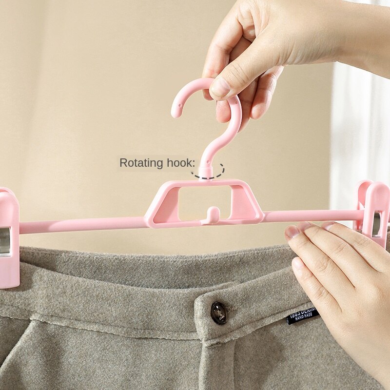 Adjustable Plastic Pants Clip Hangers (10 pcs) Adjustable Plastic Pants Clip Hangers (10 pcs)