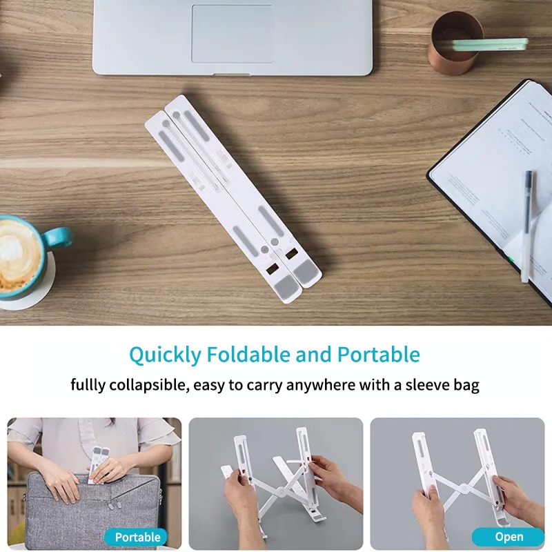 Adjustable Portable Tablet Stand 7 Angle Compatible With 8 TO 15.6 Inch Laptops Adjustable Portable Tablet Stand 7 Angle Compatible With 8 TO 15.6 Inch Laptops