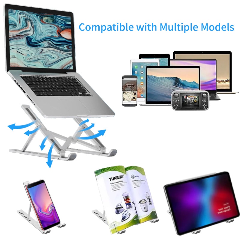 Adjustable Portable Tablet Stand 7 Angle Compatible With 8 TO 15.6 Inch Laptops Adjustable Portable Tablet Stand 7 Angle Compatible With 8 TO 15.6 Inch Laptops
