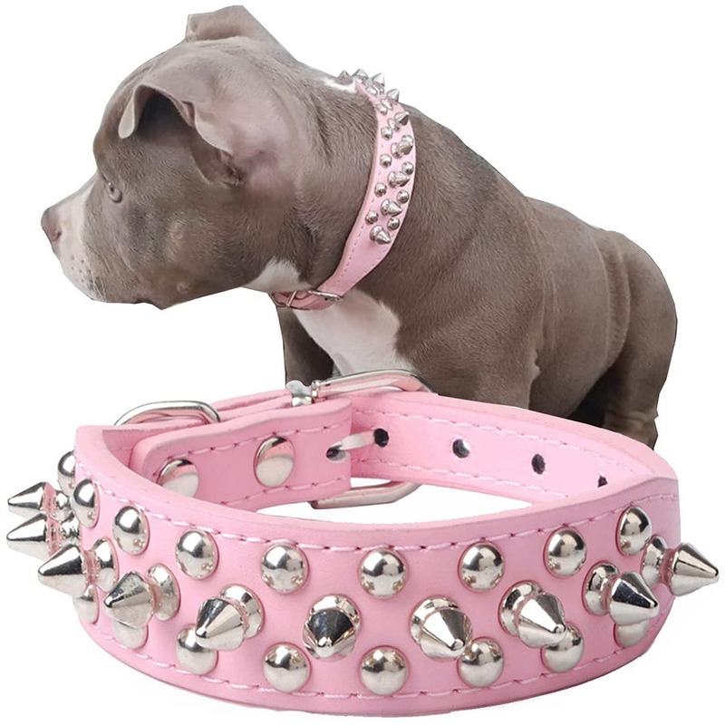 Adjustable PU Leather Spiked Dog Collar Adjustable PU Leather Spiked Dog Collar