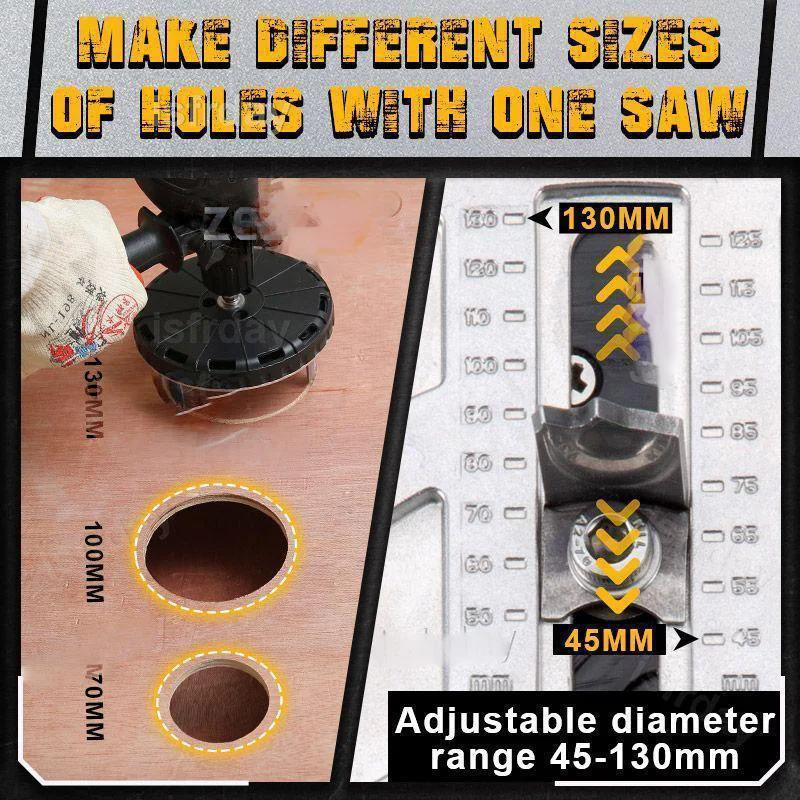 Adjustable Punching Saw E901 Ah 45-130 I 5978000 Interior Fitment Works And For Sawing Various Diameters During