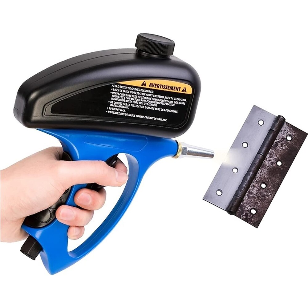 Adjustable Sandblasting Gun 90psi Portable Sand Blaster Sand Blasting Machine Gravity Small Handheld Pneumatic Blasting