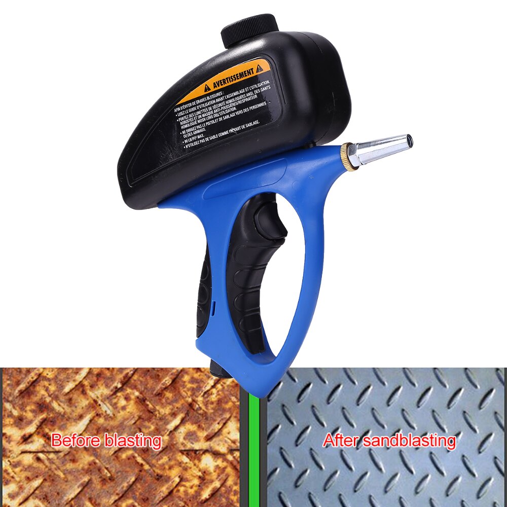 Adjustable Sandblasting Gun 90psi Portable Sand Blaster Sand Blasting Machine Gravity Small Handheld Pneumatic Blasting