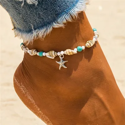 Adjustable Shell and Starfish Anklet Adjustable Shell and Starfish Anklet