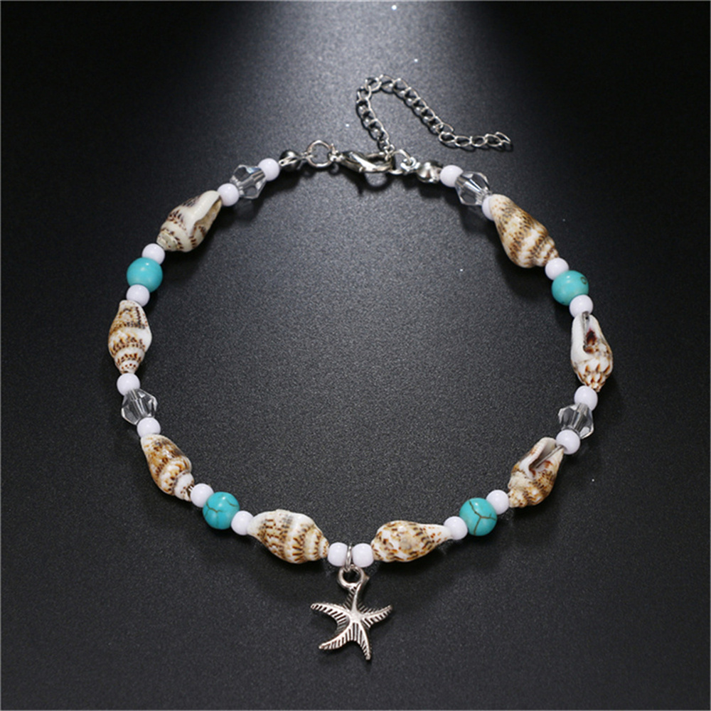 Adjustable Shell and Starfish Anklet Adjustable Shell and Starfish Anklet