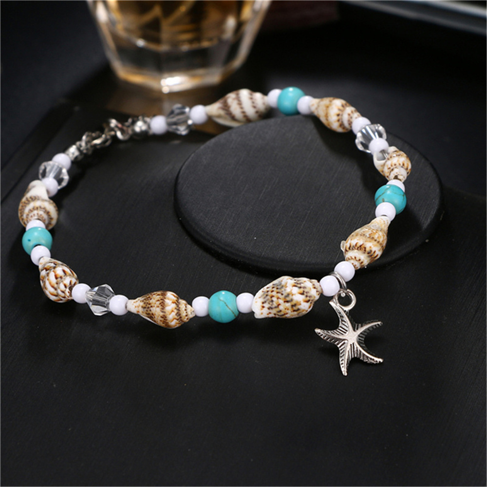 Adjustable Shell and Starfish Anklet Adjustable Shell and Starfish Anklet